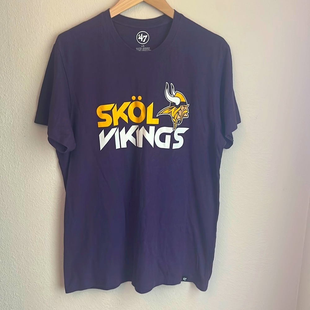 Sköl Vikings NFL Heathered purple shirt sleeve men’s L